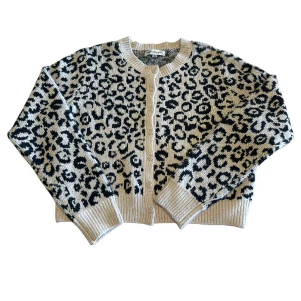 NWT Madden Girl Juniors' Crewneck Mossy Button Front Cardigan Size XL​​​​ - Picture 7 of 8